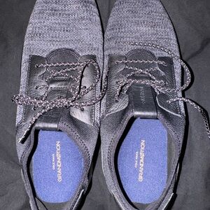 Cole Haan C30654 Mens Grand Motion Knit Sneaker Size 9.5 M Gray Black Lace Up